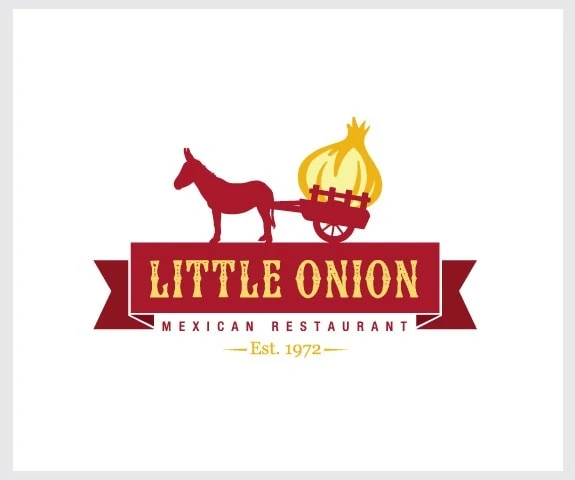 onion donkey logo design