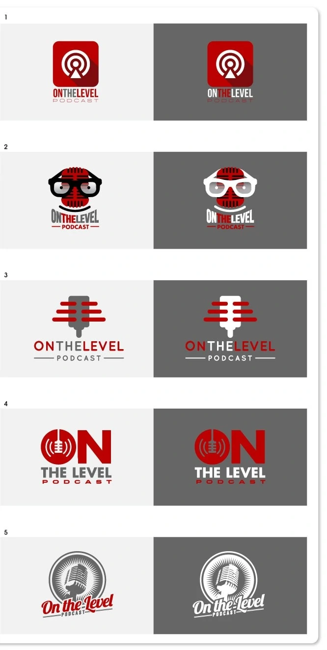 On the Level logo examples