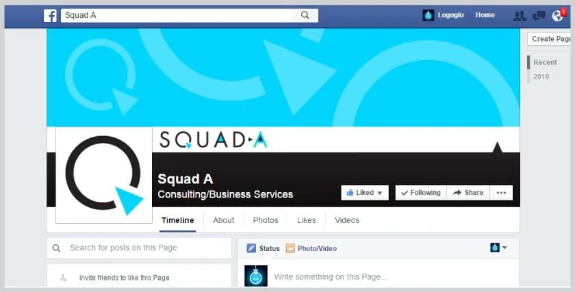 Squad-A Facebook page