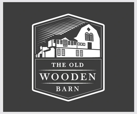 wooden barn logo design