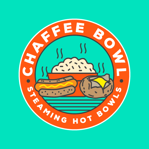 hot bowl, hot dog, potato logo design