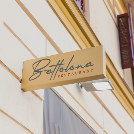 Affordable Italian Restaurant sign design