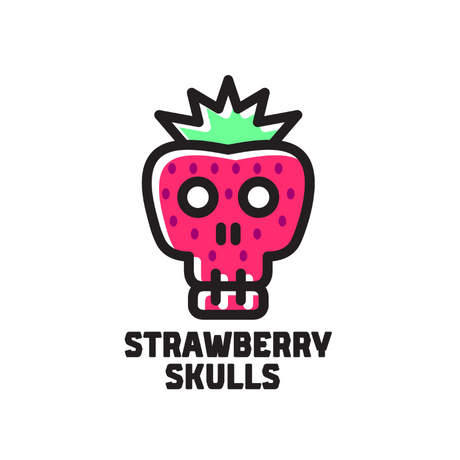 low cost high quality skull logo