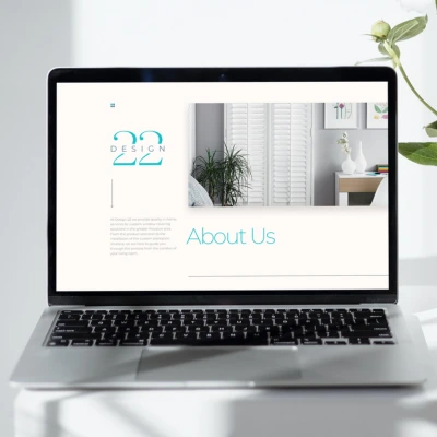 Affordable interior design website- window shutter website design