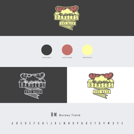 bangers and mash logo brand guide