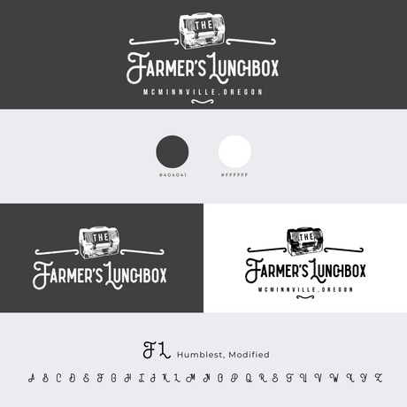 affordable farm to table food logo brand guide